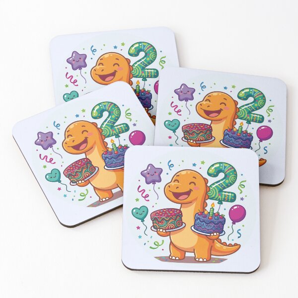Item preview, Two Saurus Orange Sauropod 2nd Birthday Boy/Girl Gift Toddler Dino Lover designed and sold by Tronstell.