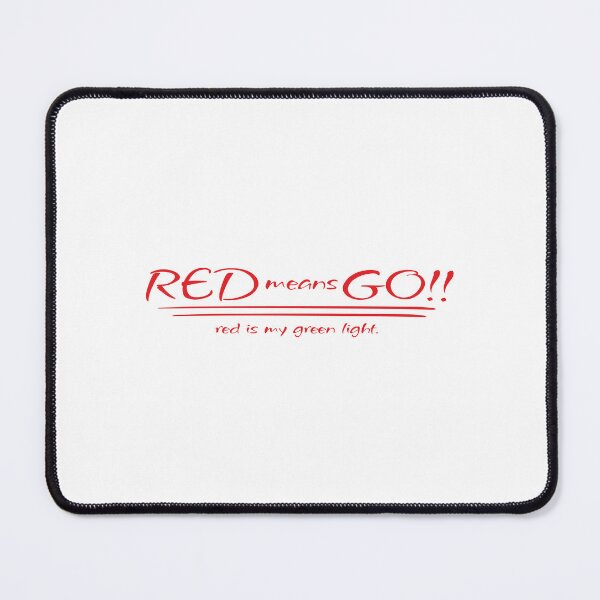 Item preview, RED means GO!! (Red) designed and sold by Pencil & Pixel.