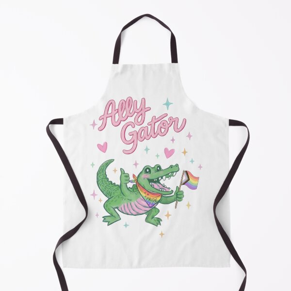 Item preview, Ally Gator Pride, LGBTQ Ally Gator, Rainbow Flag Alligator, Progress Pride Ally designed and sold by toongstudio.