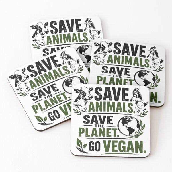 Item preview, Save Animals Save The Planet Go vegan designed and sold by 92Threads.