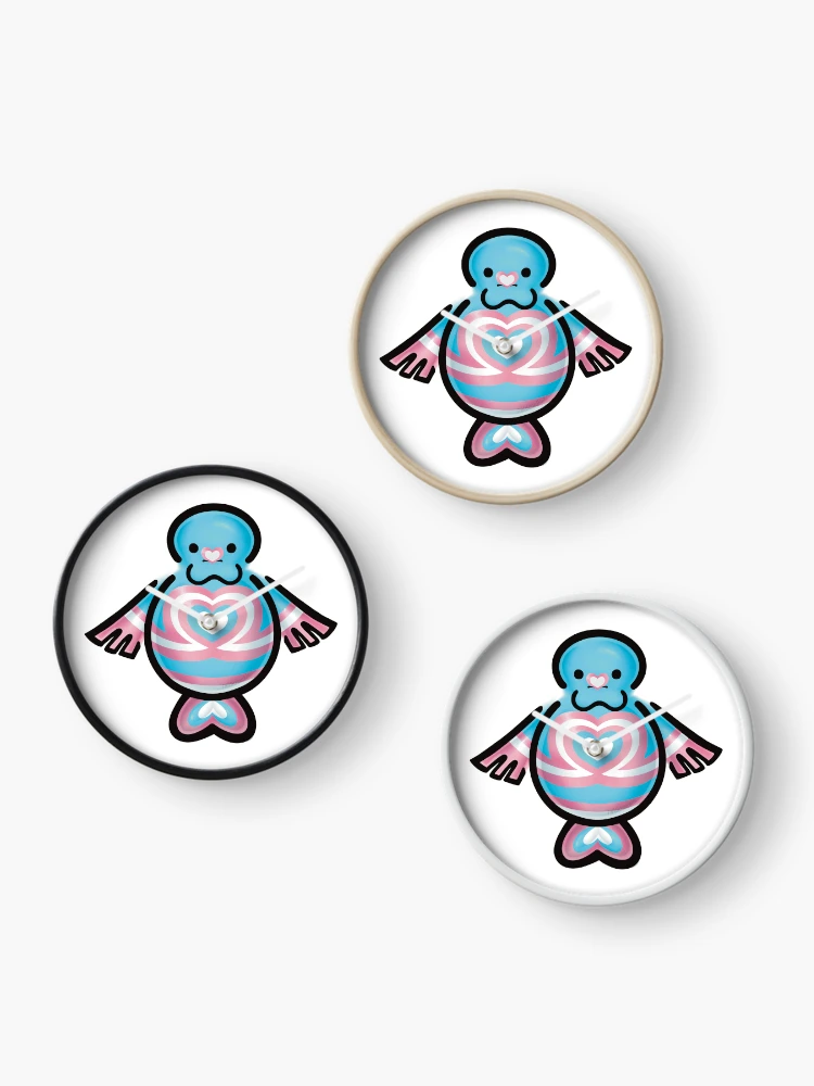 Thumbnail 3 of 4, Clock, Trans Rights designed and sold by petselkie.