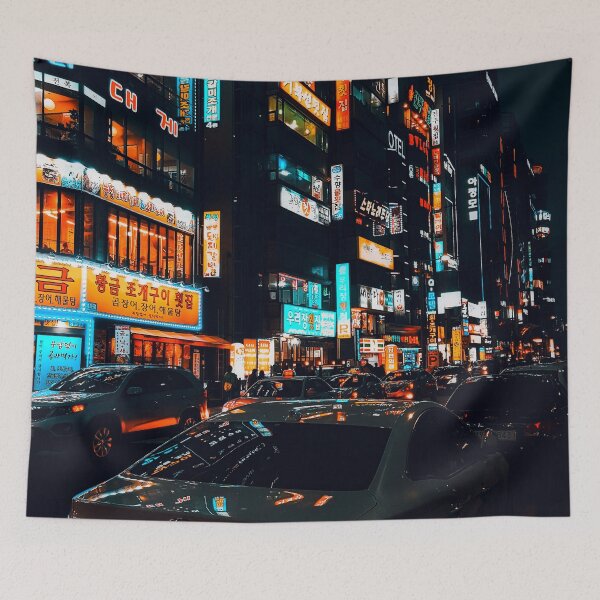 Item preview, busy nights (orange and teal edition) designed and sold by calinedesign.