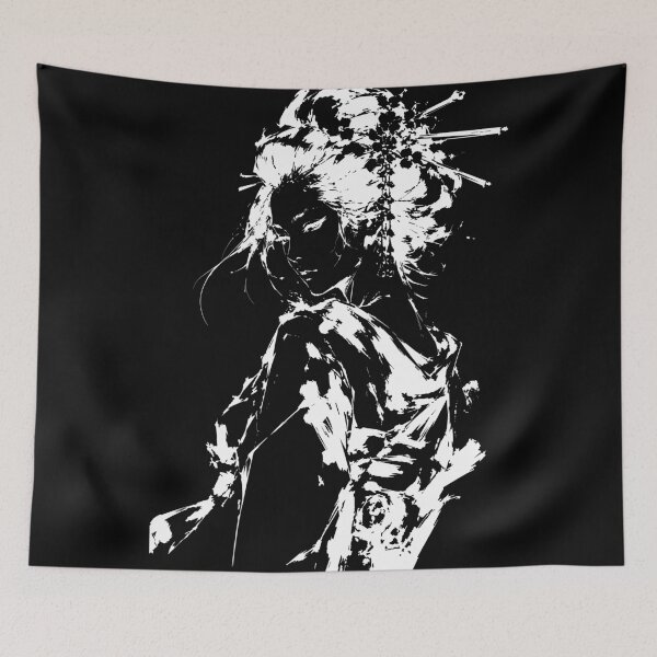 Item preview, White Geisha brush poster designed and sold by OniricaDesign.