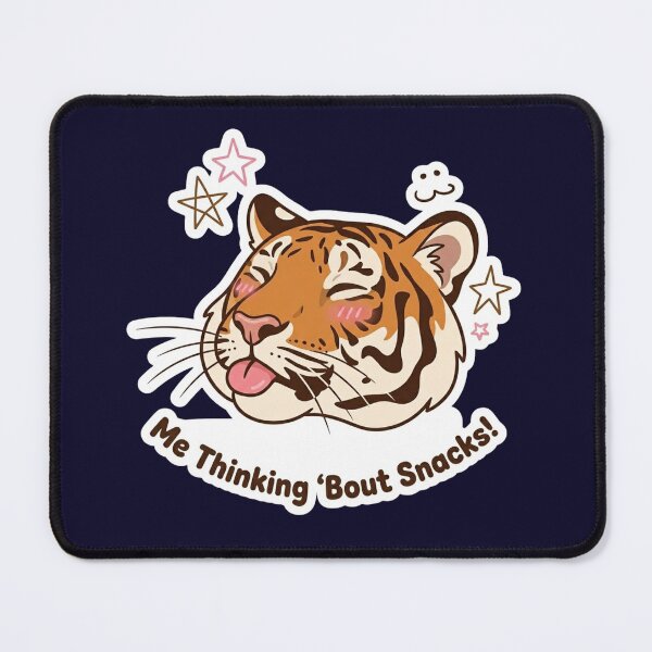 Item preview, Cute Cartoon Tiger – Funny Snack Lover Art designed and sold by Flauntra.