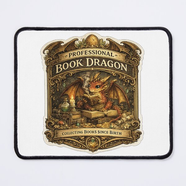 Item preview, Professional Book Dragon | Collecting Books Since Birth | Fantasy Reader & Book Lover Design designed and sold by MrDev.