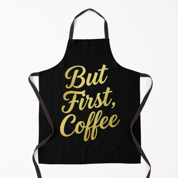 Item preview, Elegant Gold But First Coffee Script Typography Poster designed and sold by Octupussy.