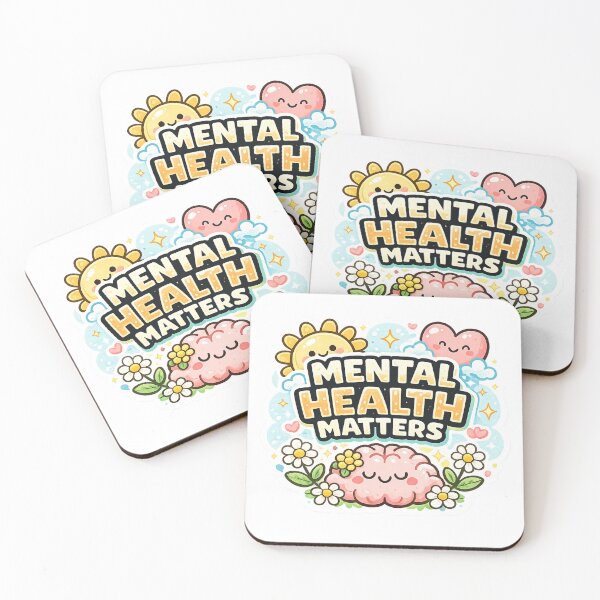 Item preview, Mental Health Matters Sticker – Waterproof Vinyl Self-Care Decal designed and sold by medel12.