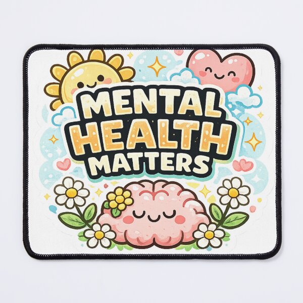 Item preview, Mental Health Matters Sticker – Waterproof Vinyl Self-Care Decal designed and sold by medel12.
