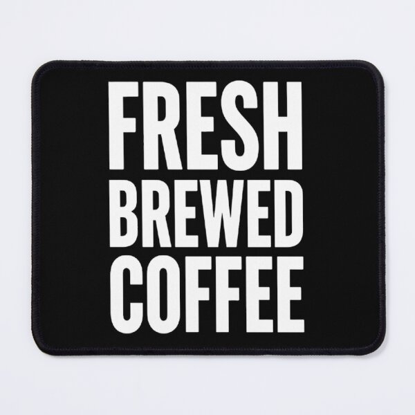 Item preview, Minimalist Fresh Brewed Coffee Bold Outline Typography designed and sold by Octupussy.