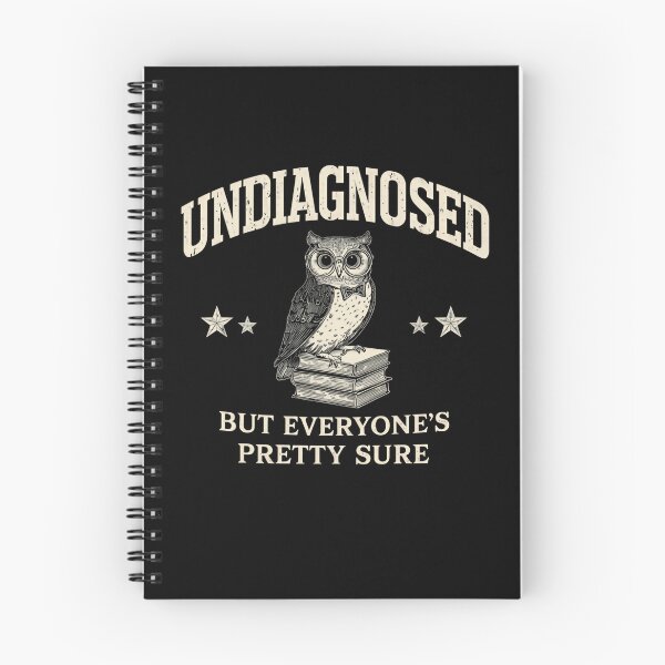 Item preview, Undiagnosed But Everyone's Pretty Sure Intellectual Quirky Wisdom Owl designed and sold by RetroMini2026.