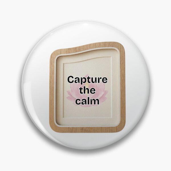 Item preview, Capture The Calm Sticker | Minimal Soft Aesthetic Quote Design designed and sold by Pandey14.