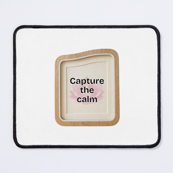 Item preview, Capture The Calm Sticker | Minimal Soft Aesthetic Quote Design designed and sold by Pandey14.