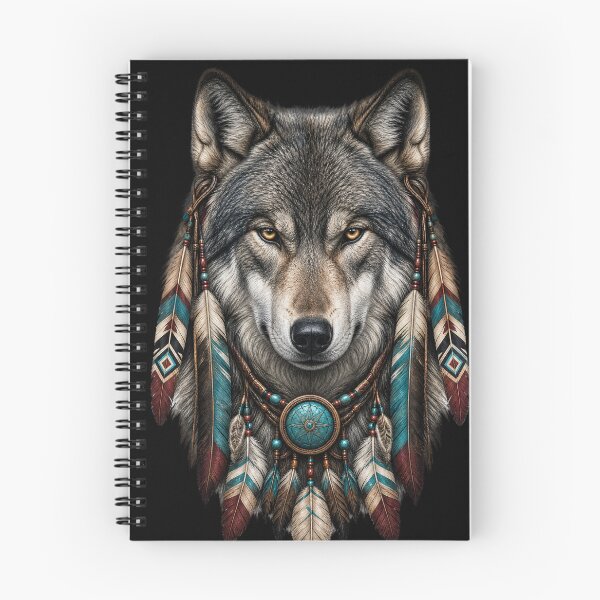 Item preview, Gray Timber Wolf Tribal Feather Design designed and sold by FREENATION2026.