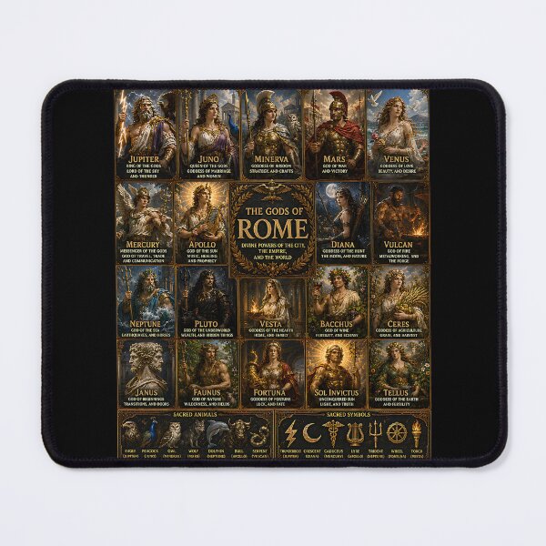 Item preview, Roman Gods Collage | Ancient Roman Mythology Pantheon Art Featuring Jupiter, Mars & Neptune designed and sold by RockyLambda.