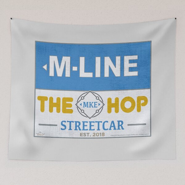 Item preview, MKE HOP M-Line • Milwaukee Streetcar designed and sold by MKE Rhine Maiden  •  Grumble Services, LLC..