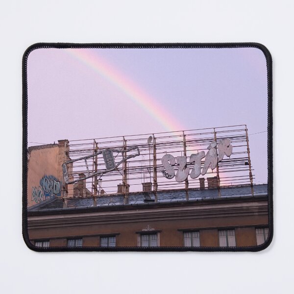 Item preview, rainbow over sztar soda ad in Budapest designed and sold by distracted.