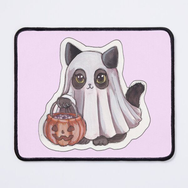Item preview, Spooky Kitty — Cute Hand Drawn Gothic Cat Art designed and sold by Darkfully-Done.