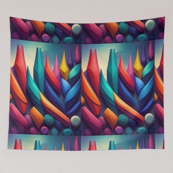 Item preview, 3d pencils illustration digital colourful art design designed and sold by PYRAMIDA Co..