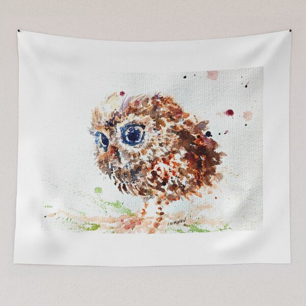 Item preview, Owl watercolor designed and sold by Inkhov Art.