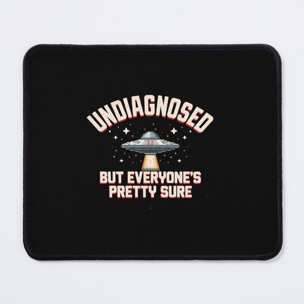 Item preview, Undiagnosed But Everyone's Pretty Sure Alien Humor UFO Space Fan designed and sold by RetroMini2026.