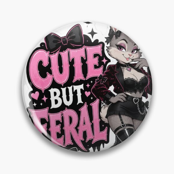 Item preview, Cute But Feral Dark Glam Bunny Furry designed and sold by Furrenzy.