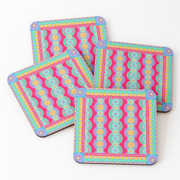 Item preview, Vibrant Folk Art Mandala Symmetrical Pattern designed and sold by findlost.
