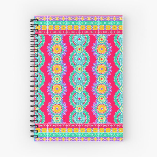 Item preview, Vibrant Folk Art Mandala Symmetrical Pattern designed and sold by findlost.