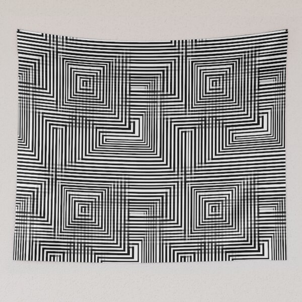 Item preview, Abstract Geometric Optical Illusion Pattern designed and sold by MegaNovaArt.