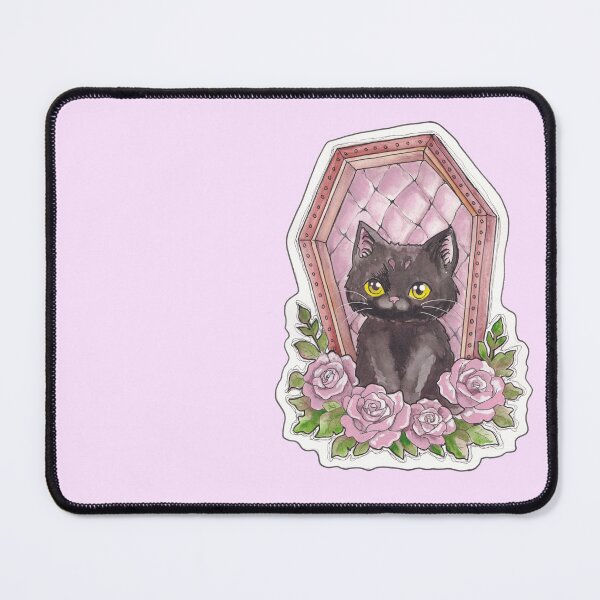 Item preview, Coffin Kitty — Cute Hand Drawn Gothic Cat Art designed and sold by Darkfully-Done.