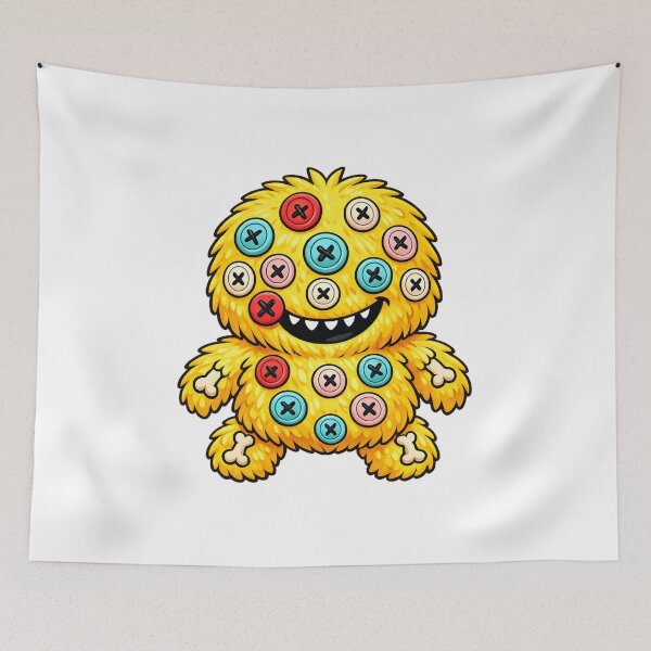 Item preview, Button Monster Colorful Shirt designed and sold by SoftSproutstu.