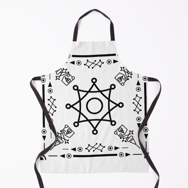 Item preview, Minimalist star mandala seamless unit with abstract celestial symbols designed and sold by Longsilp.