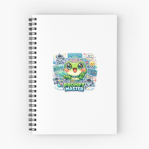 Item preview, Kawaii Frog Prompt Master AI Sticker designed and sold by Cozy404Lab.