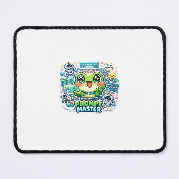 Item preview, Kawaii Frog Prompt Master AI Sticker designed and sold by Cozy404Lab.