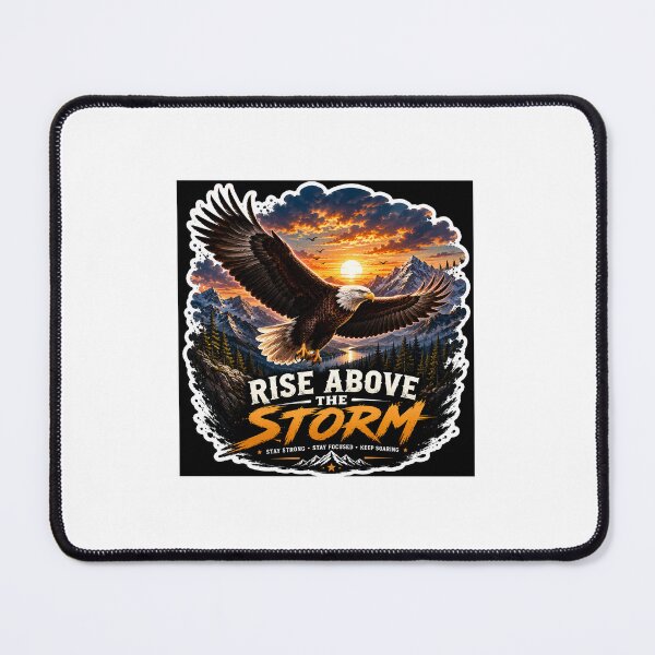 Item preview, Rise Above the Storm – Eagle Motivation Sticker designed and sold by Ishratparween11.