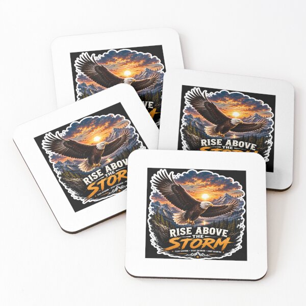 Item preview, Rise Above the Storm – Eagle Motivation Sticker designed and sold by Ishratparween11.