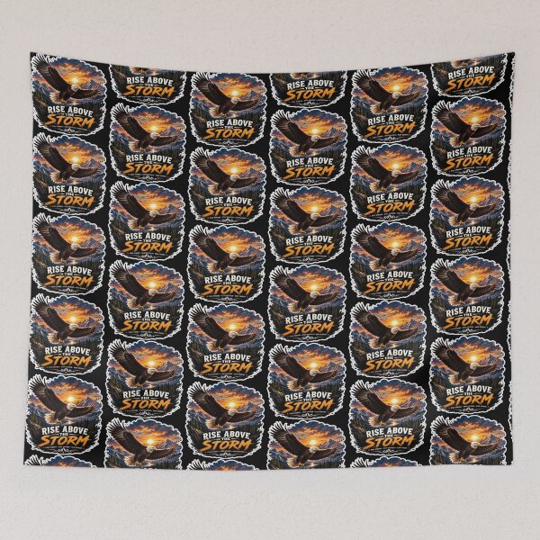 Item preview, Rise Above the Storm – Eagle Motivation Sticker designed and sold by Ishratparween11.