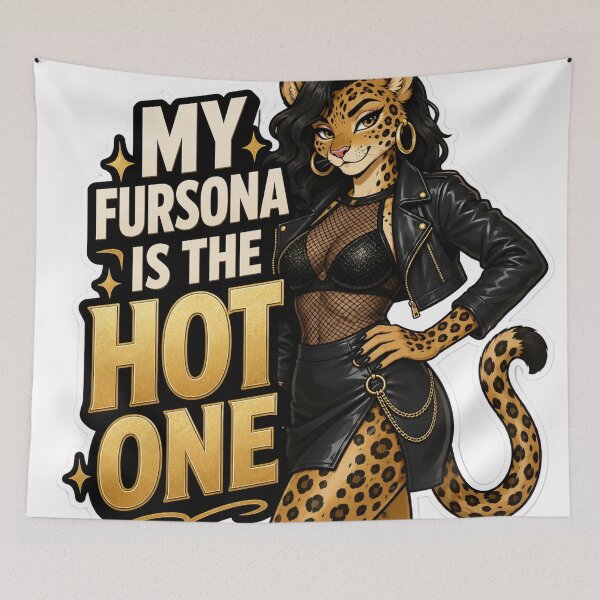 Item preview, My Fursona Is The Hot One Leopard Furry designed and sold by Furrenzy.