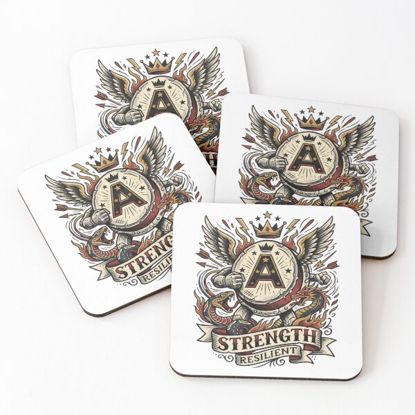 Item preview, Strength Resilient Vintage Style Shield Emblem Book designed and sold by moneybunny5.
