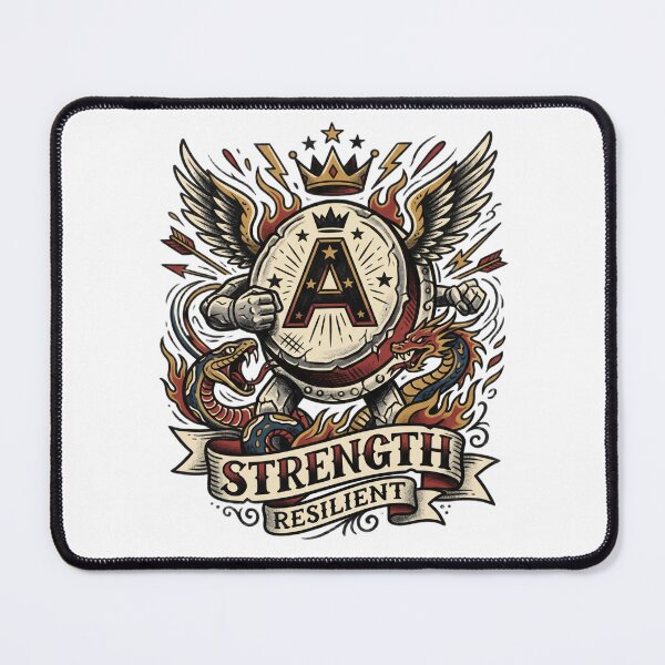 Item preview, Strength Resilient Vintage Style Shield Emblem Book designed and sold by moneybunny5.