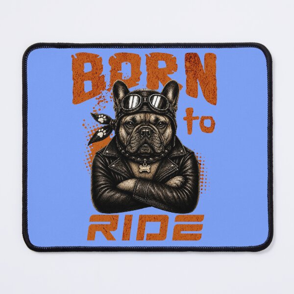 Item preview, French Bulldog Biker Design – Born To Ride Funny Motorcycle French Bulldog Gift designed and sold by PixelsPaws.