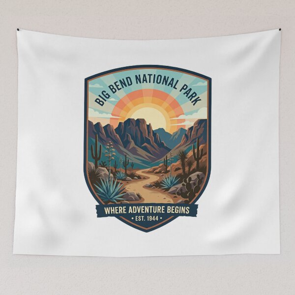 Item preview, Big Bend National Park Where Adventure Begins Texas Travel Hiking Adventure designed and sold by Simsimah26Parks.