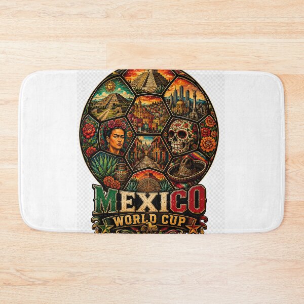 Item preview, Mexico Soccer Shirt - Mexican Landmarks Football Gift for Mexico Fans designed and sold by UrbanPrintVibes.