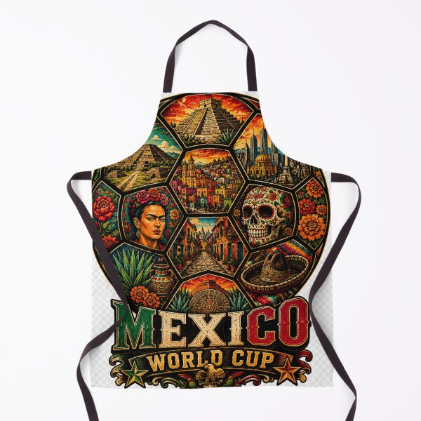 Item preview, Mexico Soccer Shirt - Mexican Landmarks Football Gift for Mexico Fans designed and sold by UrbanPrintVibes.