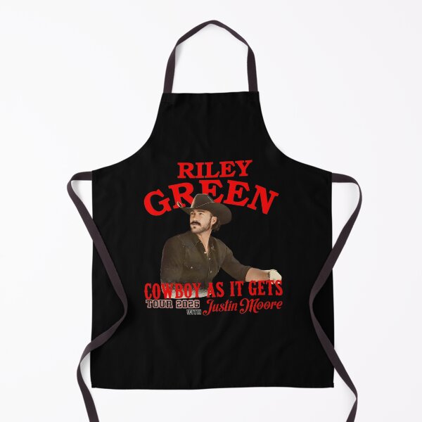 Item preview, Riley Vintage Green Cowboy As It Gets Country Music Tour Fan designed and sold by b3ida-zl.