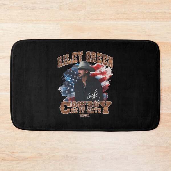 Item preview, Riley Vintage Green Cowboy Country Tour American Flag Country Music designed and sold by b3ida-zl.