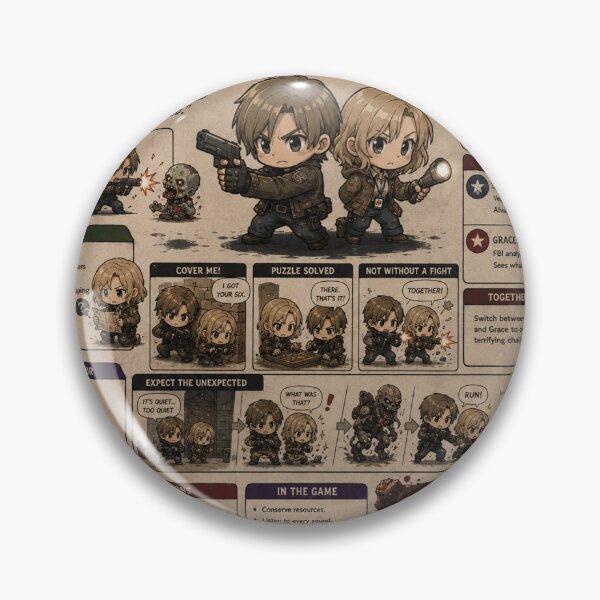 Item preview, resident evil 9 leon and grace designed and sold by CharmingFlowers.