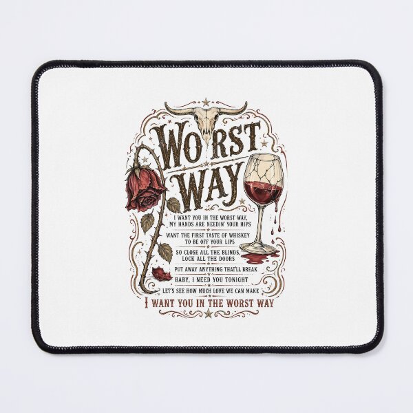 Item preview, I Want You In The Worst Way Longhorn Skull Wine Rose Style designed and sold by b3ida-zl.