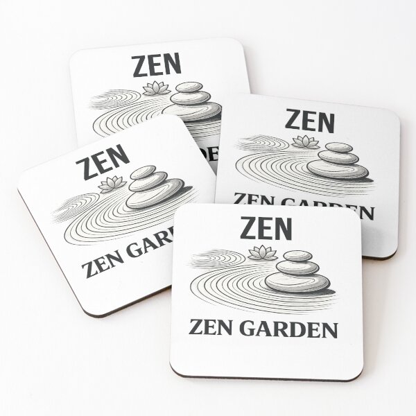 Item preview, Minimalist Zen garden illustration with stones and lotus blossom designed and sold by Ahmedsyde.