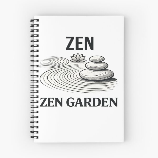 Item preview, Minimalist Zen garden illustration with stones and lotus blossom designed and sold by Ahmedsyde.