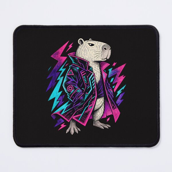 Item preview, High Voltage Cyber Capybara designed and sold by AwesomeBeyondLimits.